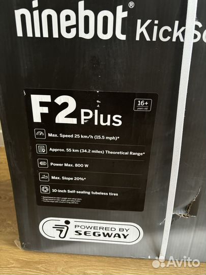 Электросамокат Ninebot kickscooter F2 plus