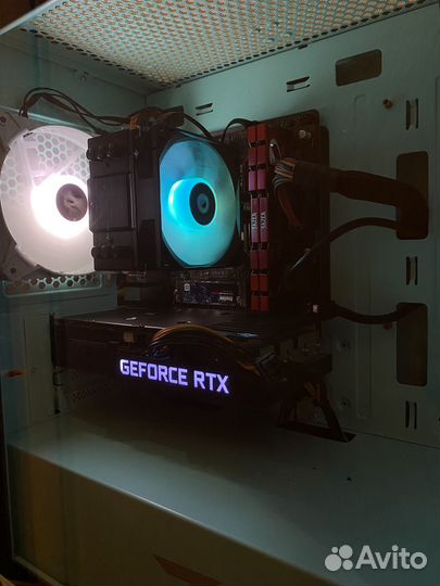 Игровой пк RTX 3060 Ti/i3-10100F/16Gb/SSD/HDD