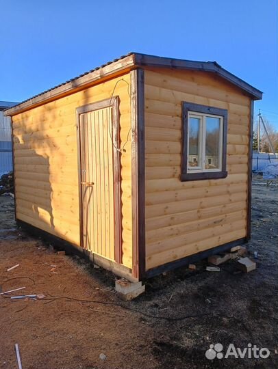 Мобильная баня под ключ 4х2 3 метра