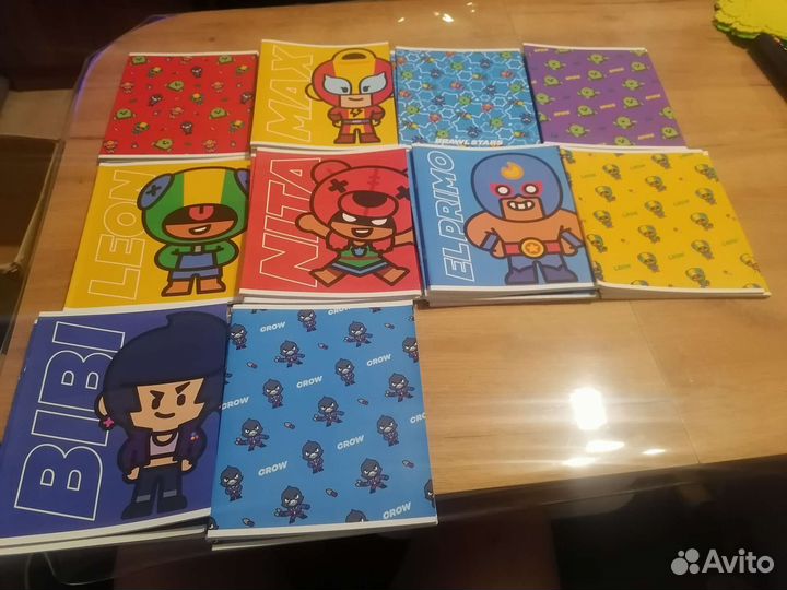 Тетрадь в клеточку 24 листа Brawl Stars