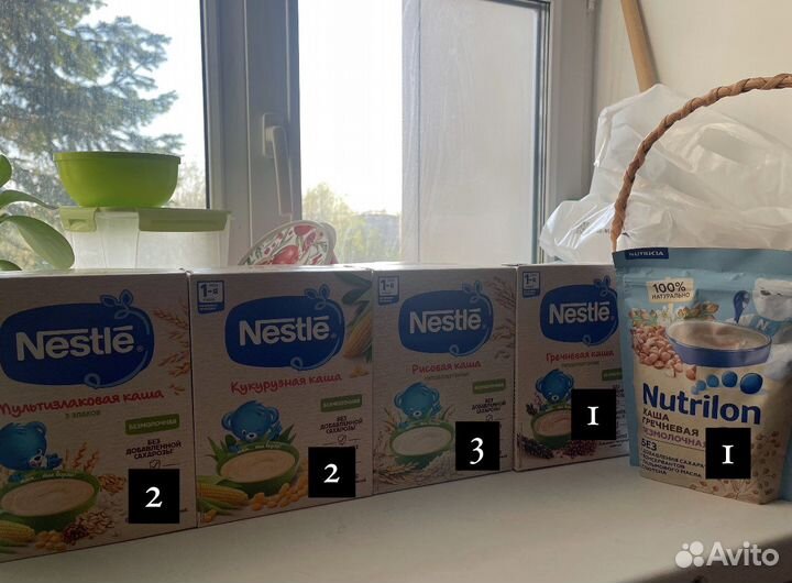 Детские каши безмолочные