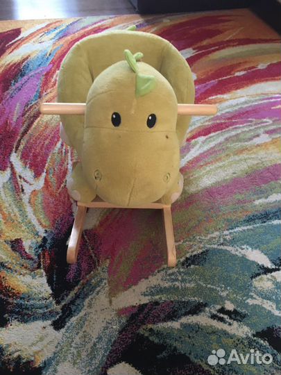 Качалка Динозаврик, 60 см, со звуком