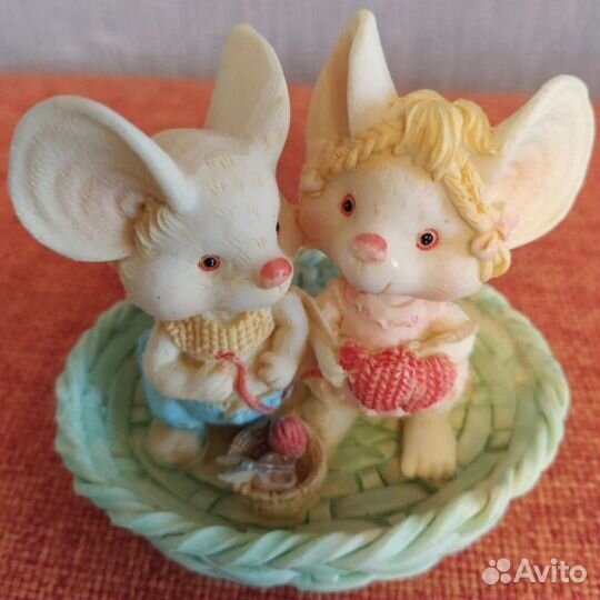 Милые мышата (полистоун) 7см х 8см