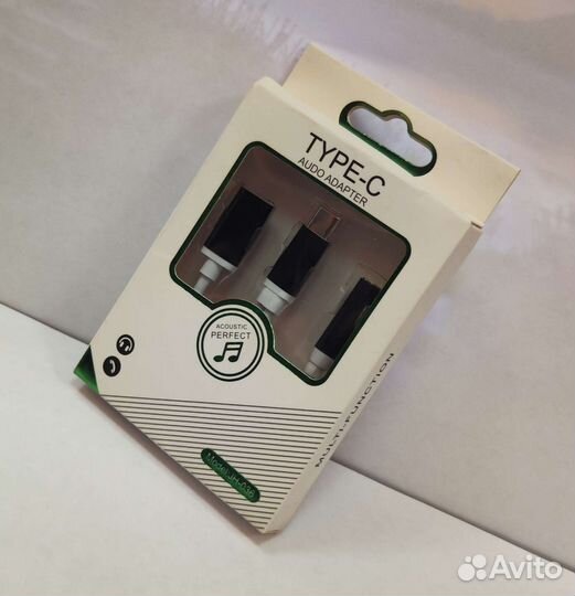 Переходник JH-036 Type-C to Type-C/AUX 3.5 mm