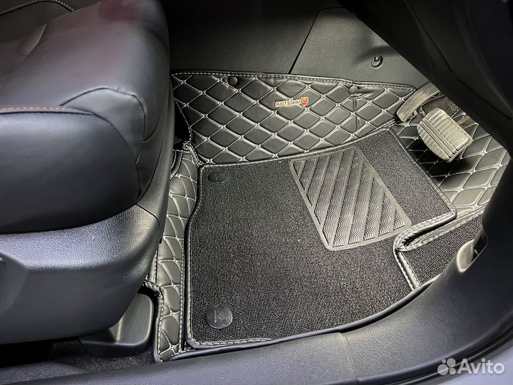 3D коврики из экокожи Mitsubishi Eclipse Cross