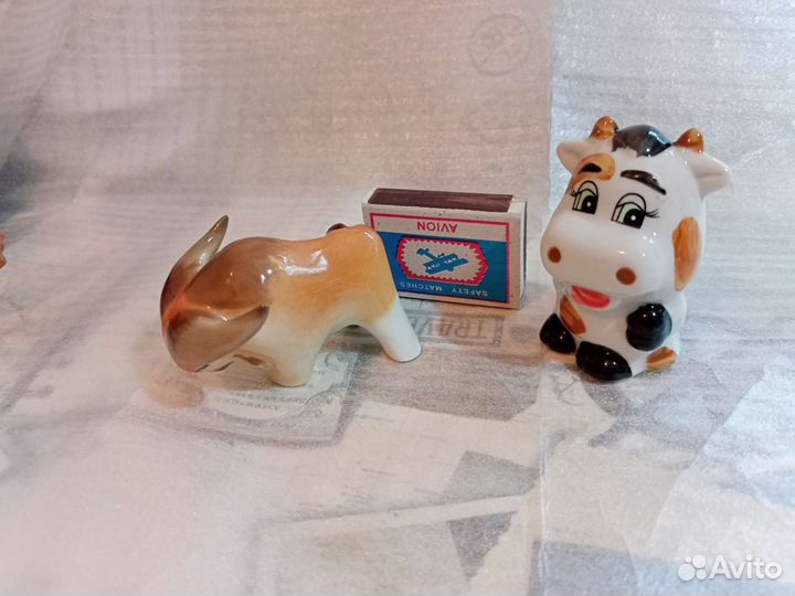 Бык лфз, статуэтка фарфоровая