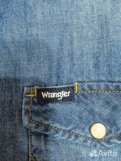 Джинсовая рубашка wrangler