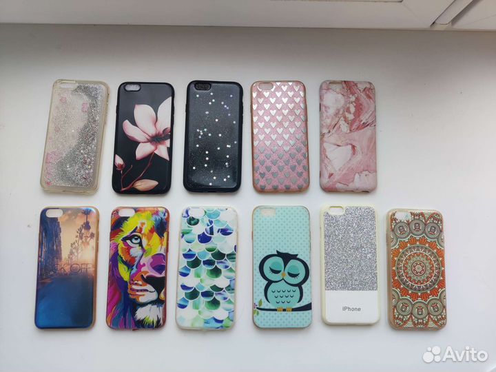 Чехлы и бронь стекла на iPhone 6,6s