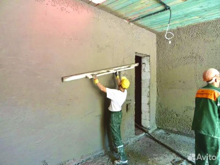 Шпаклевка, Ручная и механизированая штукатурка