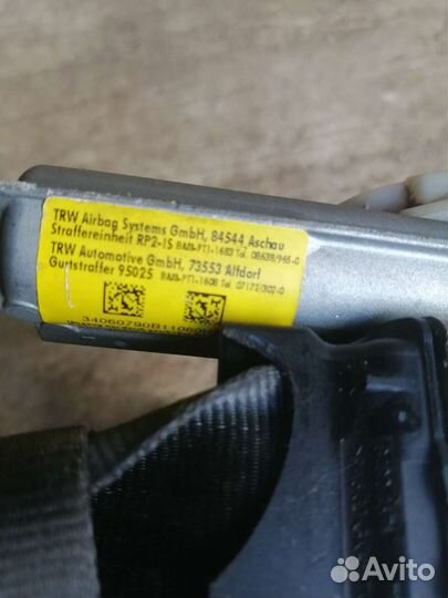 Ремни безопасности на Peugeot