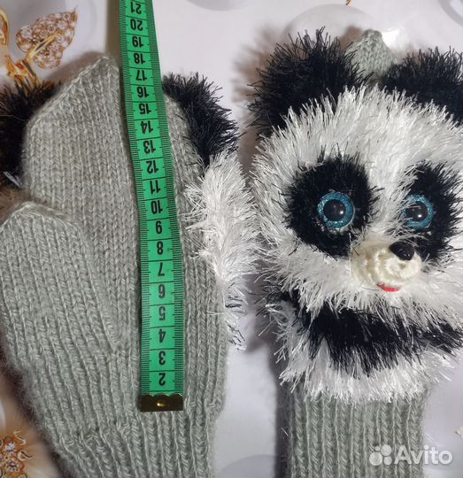 Варежки - звероварежки панда