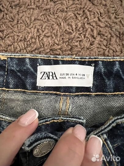 Джинсы zara mom 36