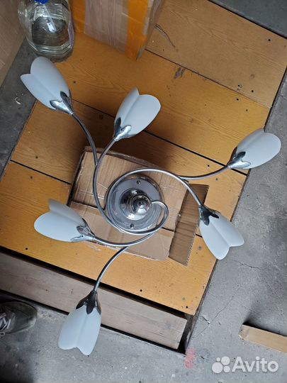 Люстра потолочная бу