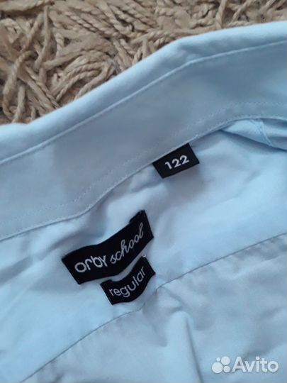 Рубашка 122 см 7 лет мальчику Орби школьная