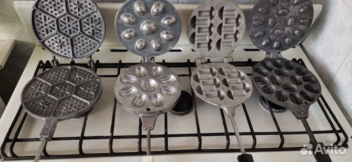 Сковорода для блинов, орешница. Казан. Скороварка