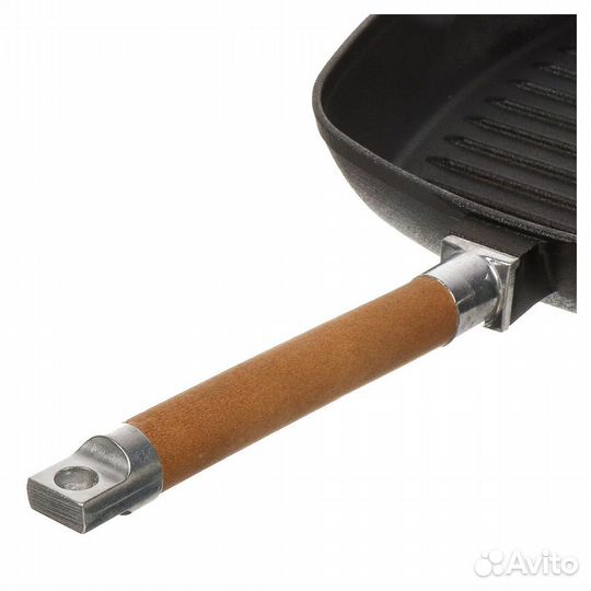 Сковорода-гриль чугунная с ручкой, 260*260 тм Гар