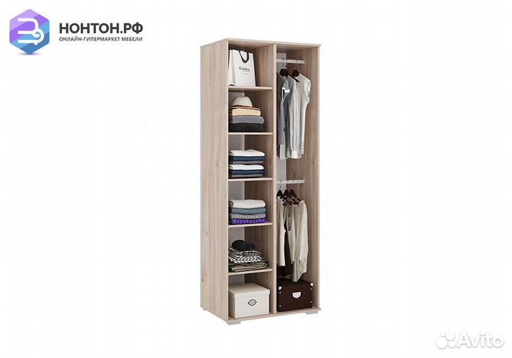 Шкаф 2-х дверный Зоо 03.01 дуб мария / белый