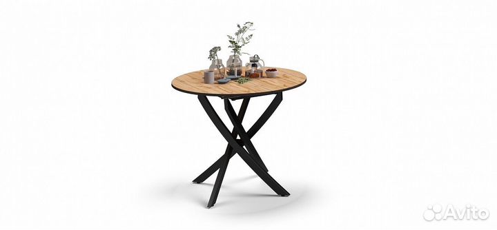 Стол обеденный круглый раздвижной