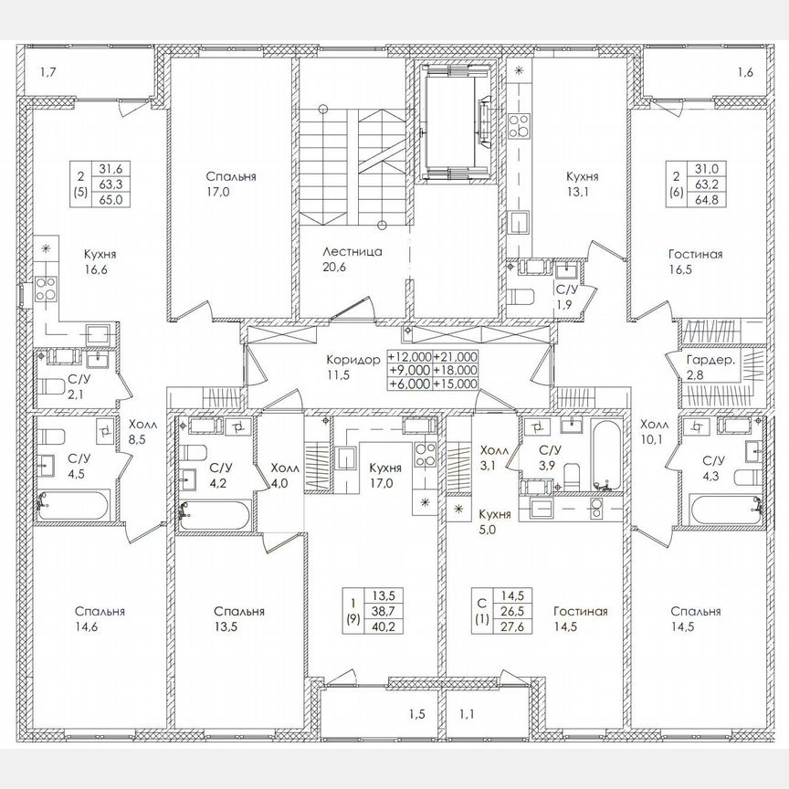 Квартира-студия, 27,6 м², 5/8 эт.
