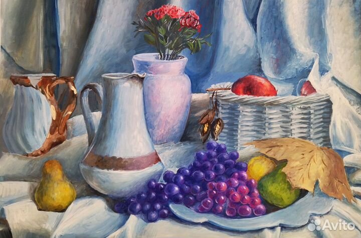 Отдам учебные работы. Картины гуашью