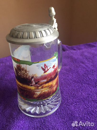 Кружка пивная с крышкой. Гкрмания