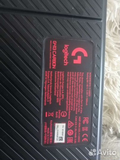 Клавиатура logitech g413 carbon