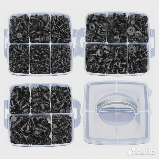 Набор автомобильных клипс, пистонов. 750 шт