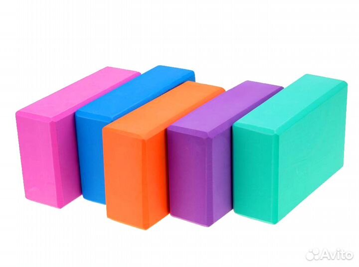 Блок для йоги, цв: зеленый