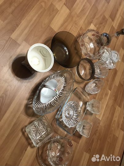 Ваза для фруктов хрусталь