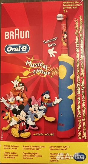 Электрическая зубная щетка детская oral-B