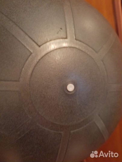 Фитбол 55см starfit чёрный фитнес мяч шар