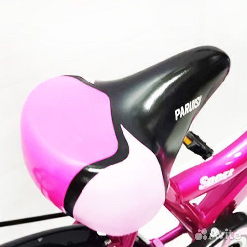 Детский велосипед на рост 105-120см, розовый