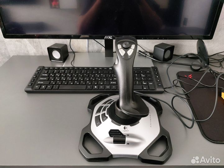Джостик для авиасимулятора logitech extreme 3D PRO