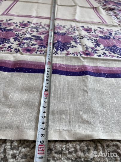 Скатерть лен СССР новая(1.5*1.5)