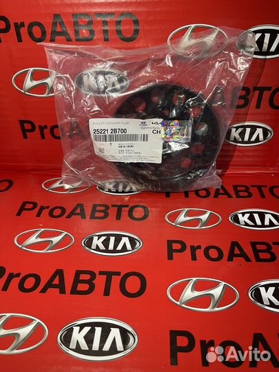 Шкив помпа solaris kia rio