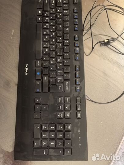 Клавиатура проводная logitech