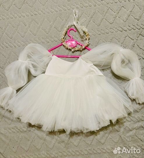 Пышное праздничное платье для девочки 80