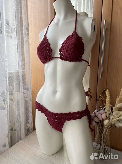 Вязаный купальник новый