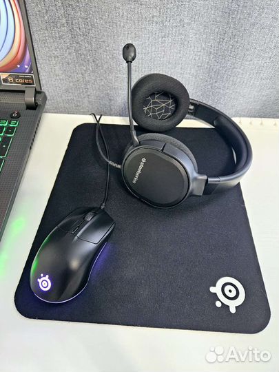 Наушники SteelSeries Arctis 1 и мышь Rival 3