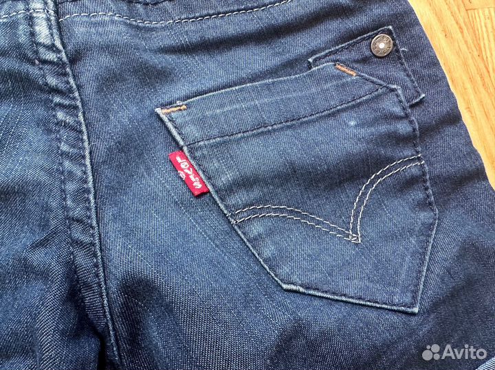 Джинсовые шорты для девочки levis, 98-104