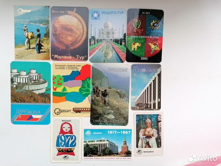 Календарики реклама разная 2