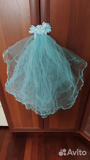 Голубая фата для девичника