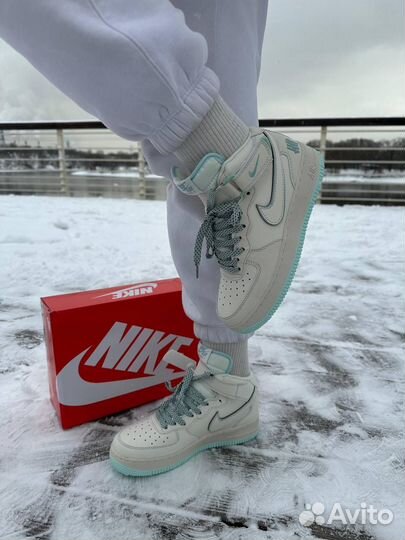 Кроссовки nike air force 1 белые