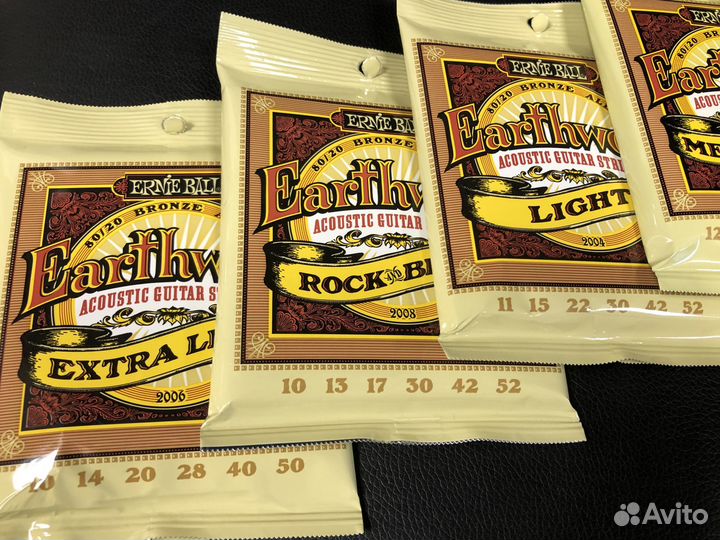 Струны для акустической гитары ernie ball (бронза)
