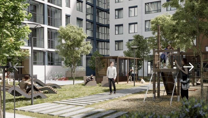 2-к. квартира, 57,1 м², 6/9 эт.