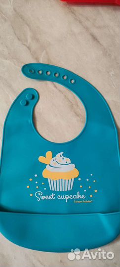 Слюнявчик нагрудник Canpol babies (мягкий силикон)