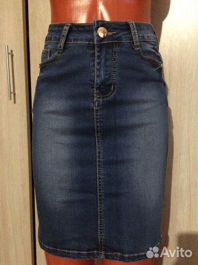 Юбка джинсовая
