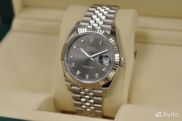 Rolex Datejust 41 Rhodium Diamond 126334