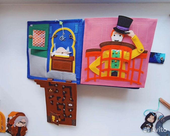 Книга Гарри Поттер из фетра и ткани том 3