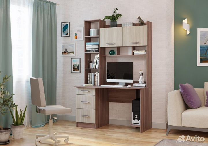 Стол компьютерный Ясень шимо